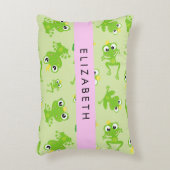 Kikkerpatroon, Groene kikkers, Kikkerprins, Jouw n Accent Kussen (Voorkant(Verticaal))