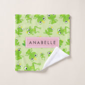 Kikkerpatroon, Groene kikkers, Kikkerprins, Jouw n Bad Handdoek (Wasdoekje)