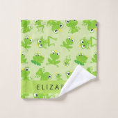 Kikkerpatroon, Groene kikkers, Kikkerprins, Jouw n Bad Handdoek (Wasdoekje)