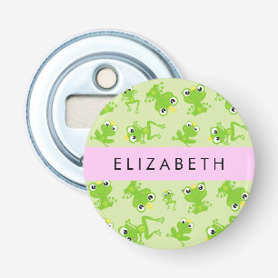 Kikkerpatroon, Groene kikkers, Kikkerprins, Jouw n Button Flesopener