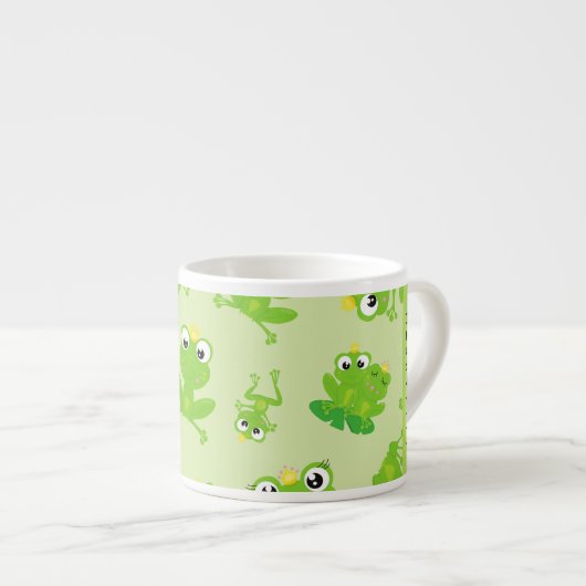 Kikkerpatroon, Groene kikkers, Kikkerprins, Jouw n Espresso Kop (Voorkant rechts)