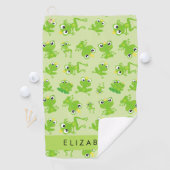 Kikkerpatroon, Groene kikkers, Kikkerprins, Jouw n Golfhanddoek (Insitu)