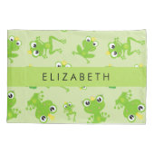 Kikkerpatroon, Groene kikkers, Kikkerprins, Jouw n Kussensloop (Achterkant)