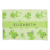 Kikkerpatroon, Groene kikkers, Kikkerprins, Jouw n Kussensloop (Voorkant)