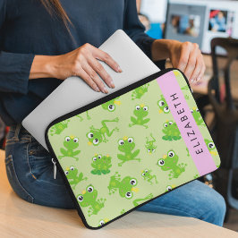 Kikkerpatroon, Groene kikkers, Kikkerprins, Jouw n Laptop Sleeve