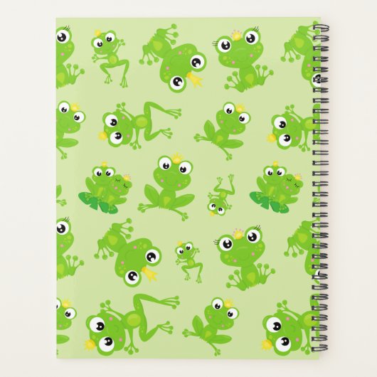 Kikkerpatroon, Groene kikkers, Kikkerprins, Jouw n Planner (Achterkant)