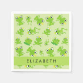 Kikkerpatroon, Groene kikkers, Kikkerprins, Jouw n Servet (Voorkant)