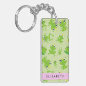 Kikkerpatroon, Groene kikkers, Kikkerprins, Jouw n Sleutelhanger (Voorkant Links)
