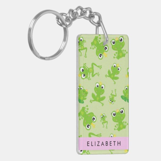 Kikkerpatroon, Groene kikkers, Kikkerprins, Jouw n Sleutelhanger (Voorkant Links)