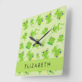 Kikkerpatroon, Groene kikkers, Kikkerprins, Jouw n Vierkante Klok (Hoek)