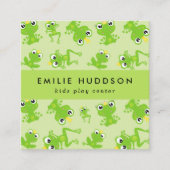 Kikkerpatroon, Kinder speelcentrum, activiteitence Vierkante Visitekaartje (Voorkant)