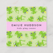 Kikkerpatroon, Kinder speelcentrum, activiteitence Vierkante Visitekaartje (Voorkant)