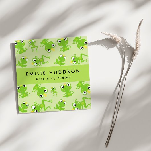 Kikkerpatroon, Kinder speelcentrum, activiteitence Vierkante Visitekaartje