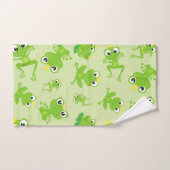 Kikkerpatroon, stekkikkers, groene kikkers, kikker bad handdoek (Handdoek)