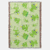 Kikkerpatroon, stekkikkers, groene kikkers, kikker deken (Voorkant Verticaal)