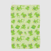 Kikkerpatroon, stekkikkers, groene kikkers, kikker golfhanddoek (Voorkant)