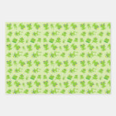 Kikkerpatroon, stekkikkers, groene kikkers, kikker inpakpapier vel (Voorkant 2)