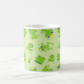 Kikkerpatroon, stekkikkers, groene kikkers, kikker koffiemok (Center)