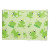 Kikkerpatroon, stekkikkers, groene kikkers, kikker kussensloop (Achterkant)