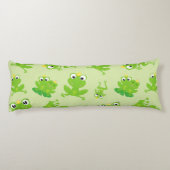 Kikkerpatroon, stekkikkers, groene kikkers, kikker lichaamskussen (Achterkant)