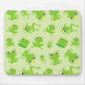 Kikkerpatroon, stekkikkers, groene kikkers, kikker muismat (Voorkant)