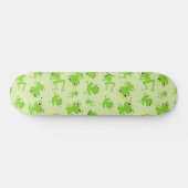 Kikkerpatroon, stekkikkers, groene kikkers, kikker persoonlijk skateboard (Horizontaal)