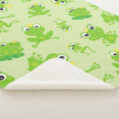 Kikkerpatroon, stekkikkers, groene kikkers, kikker sherpa deken (3/4)