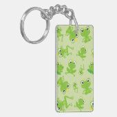 Kikkerpatroon, stekkikkers, groene kikkers, kikker sleutelhanger (Voorkant Links)