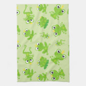 Kikkerpatroon, stekkikkers, groene kikkers, kikker theedoek (Verticaal)