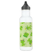 Kikkerpatroon, stekkikkers, groene kikkers, kikker waterfles  (Rechts)