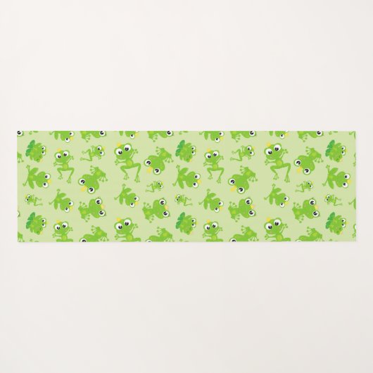 Kikkerpatroon, stekkikkers, groene kikkers, kikker yogamat (Achterkant (horizontaal))