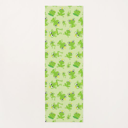 Kikkerpatroon, stekkikkers, groene kikkers, kikker yogamat (Voorkant)