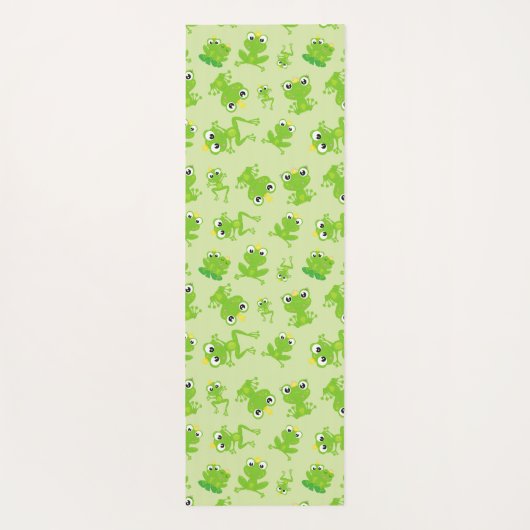 Kikkerpatroon, stekkikkers, groene kikkers, kikker yogamat (Achterkant)