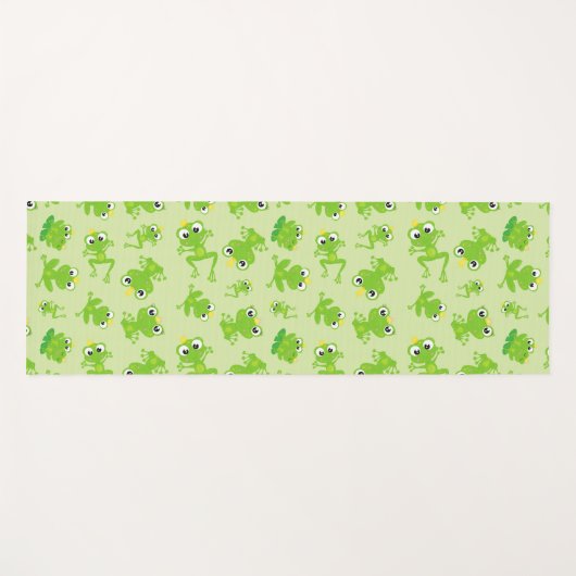 Kikkerpatroon, stekkikkers, groene kikkers, kikker yogamat (Voorkant (horizontaal))
