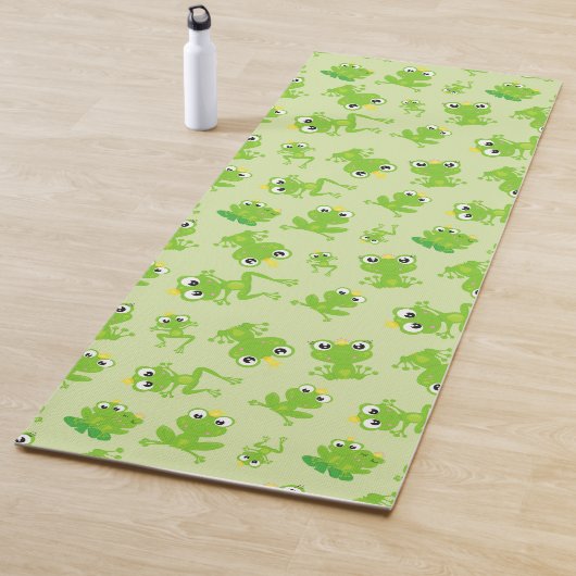 Kikkerpatroon, stekkikkers, groene kikkers, kikker yogamat (In situ)