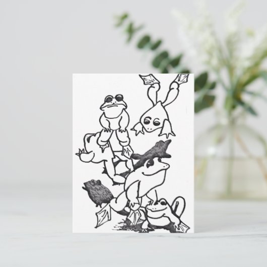 Kikkerpekel Briefkaart (Staand voorkant)