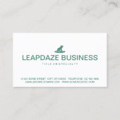 kikkerpictogram visitekaartje (Achterkant)