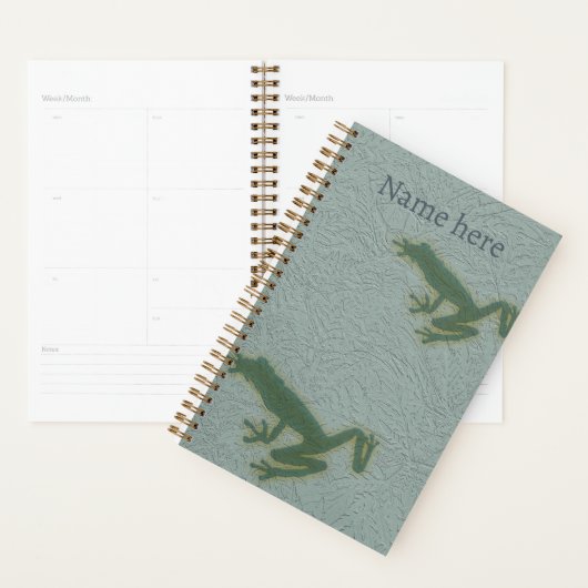 Kikkerplanner met de optie Naam aanpassen Planner (Display)