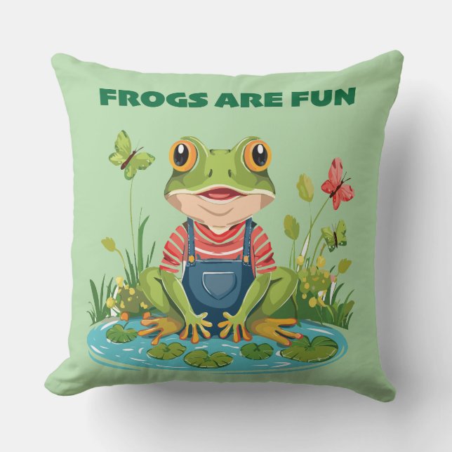 kikkerpret kussen (Voorkant)