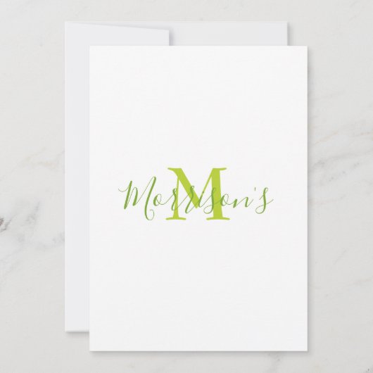 Kikkerprins 1e verjaardag kaart (Achterkant)