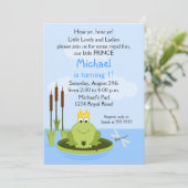 Kikkerprins Birthday Party Kaart (Staand voorkant)