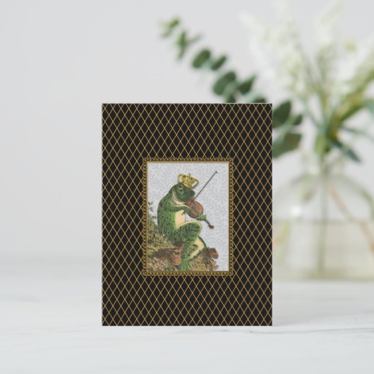  kikkerprins Charming Briefkaart (Staand voorkant)