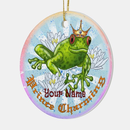 Kikkerprins Charming Keramisch Ornament (Links)