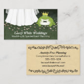 Kikkerprins en bruid - Fairy Tale Wedding Visitekaartje (Voorkant / Achterkant)