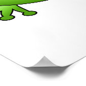 Kikkerprins en Kikkerprinses, met hart. Poster (Hoek)