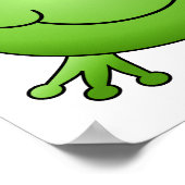 Kikkerprins. Gelukkig kikker. Poster (Hoek)