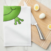 Kikkerprins. Gelukkig kikker. Theedoek (Quarter Fold)