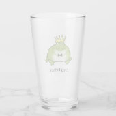 Kikkerprins gepersonaliseerd | Schattige sprookje Glas (Achterkant)