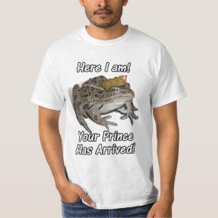 Kikkerprins "Hier ben ik, uw prins is gearriveerd! T-shirt