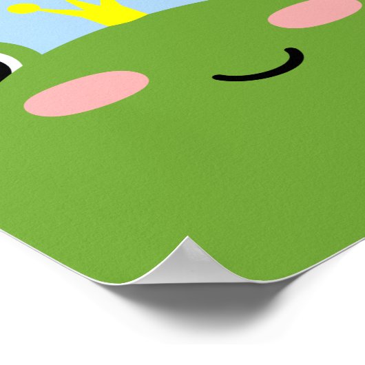 Kikkerprins of -prinses poster (Hoek)